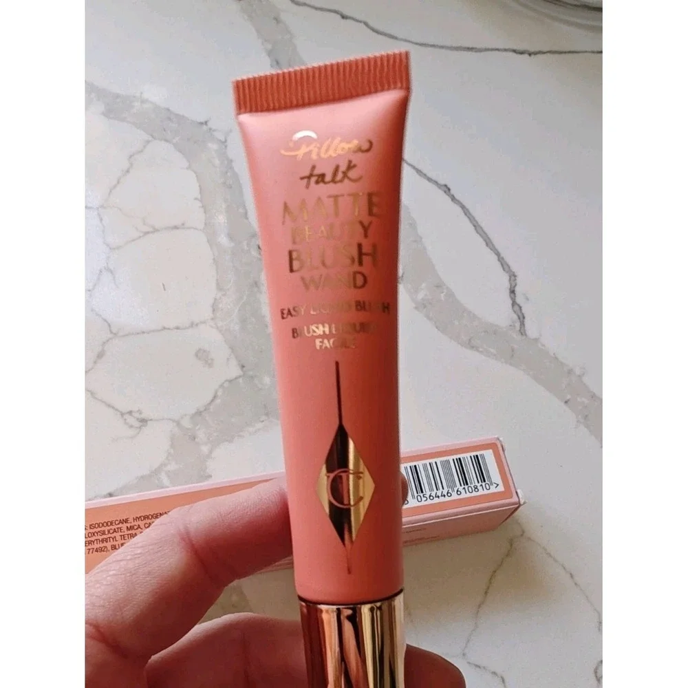 CHARLOTTE TILBURY Pillow Talk Matte‎ Beauty Blush Wand Peach Pop Full Size New